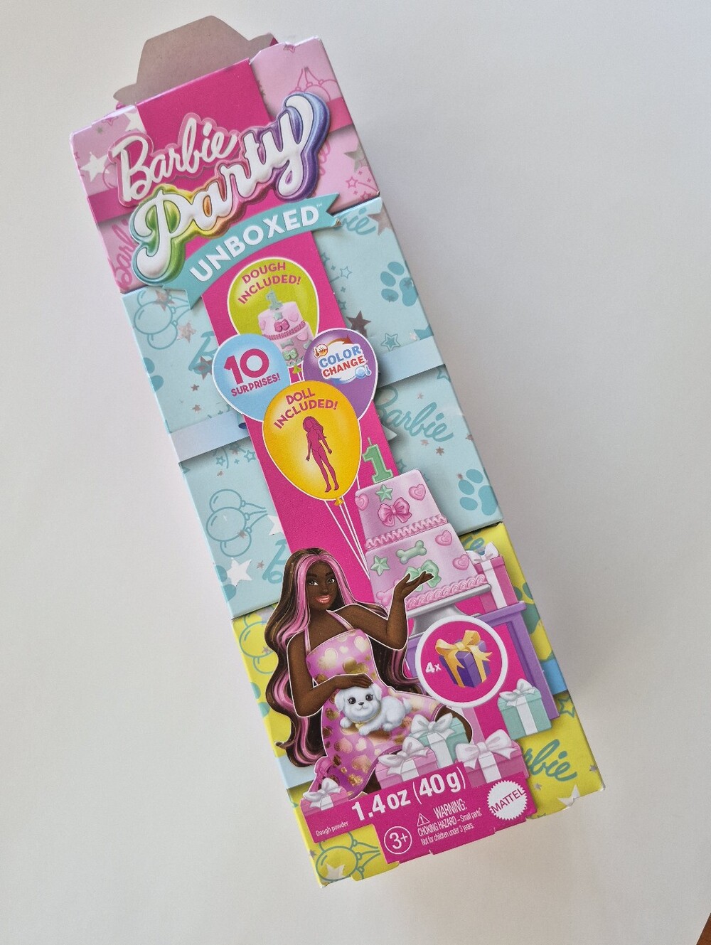 Barbie Party Unboxed Bath Surprise Set - Pink & Aqua Box NEW